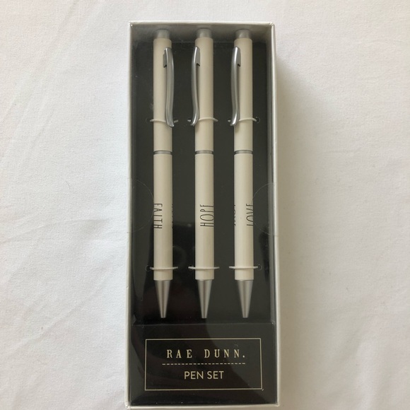 NWT Rae Dunn “Faith” “Hope” “Love” Pen Set - Picture 4 of 4